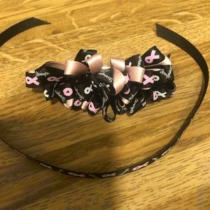 Breast Cancer Awareness Ribbon Hair clip.